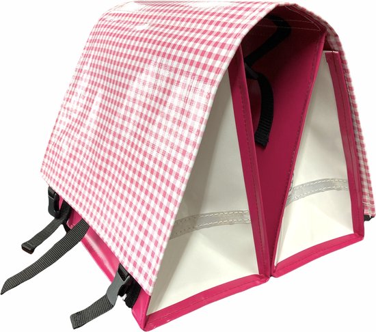 Du Baj  Luxe L - Dubbele Fietstas - 45 l - Roze van Du Baj