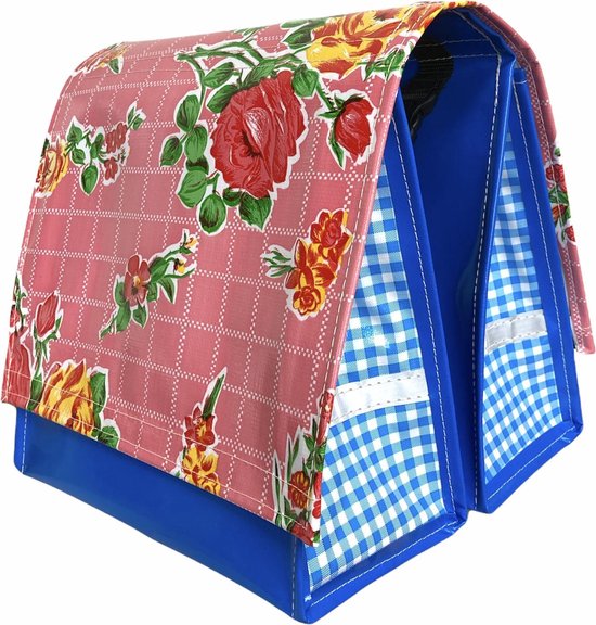 Du Baj Mexi Kidz - Dubbele Kinderfietstas - 18 l - Rosedal Pink van Du Baj