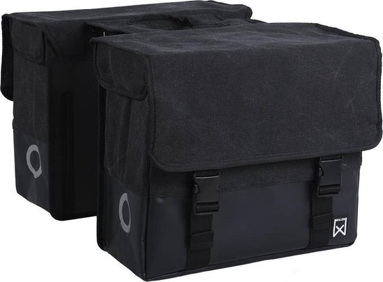 Dubbele Canvas Plus Tas 30 L Zwart/Matzwart van Quechua