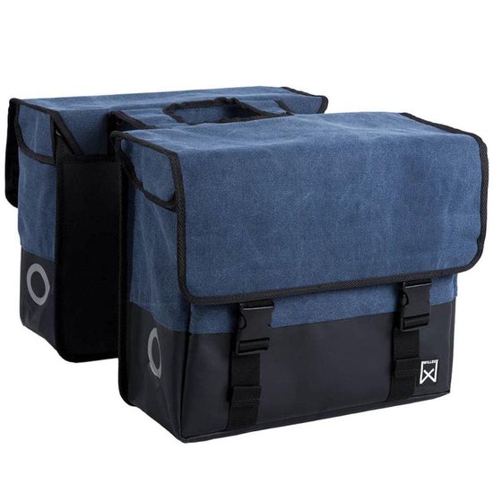 Dubbele Canvas Plus Tas 57 L Blauw/Matzwart van Decathlon