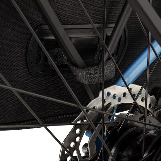 Dubbele fietstas FastRider Unibag Traffic - 28 liter - waterafstotend - reflecterend - 100% gerecycled polyester - zwart van FastRider