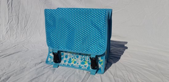 Dubbele  fietstas Ise speciaal voor kinderen - blauw van Beck.