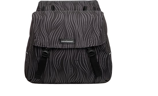 Dubbele fietstas New Looxs Joli Alma 37L - 38 x 18 x 30 cm (2x) - Zwart van New Looxs