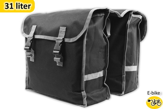 Dubbele Fietstassen Voor E Bike | Waterdicht Fietstassen | 31L – Zwart | Gebruik Hem Voor Stadfiets En Racefiets van Willex