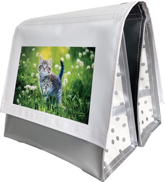 Dubbele kinderfietstas S huisdier KITTEN van Beck.