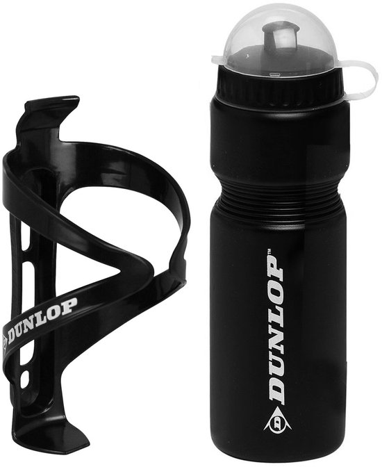 Dunlop Drinkfles met Houder 750 ml Zwart