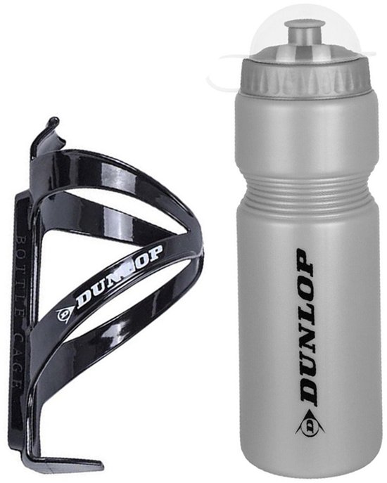 Dunlop Drinkfles met Houder 750ml Zilver