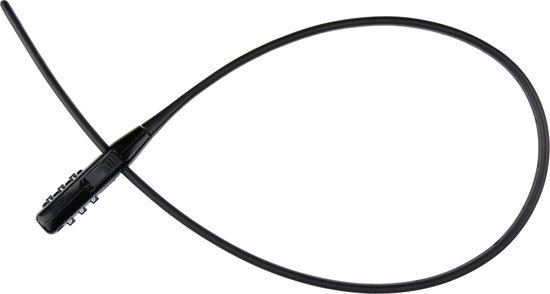 Dunlop Fietsslot 53 cm - Cijferslot Voor Fiets, Scooter Aanhanger en Hek - Kabelslot Compact en Lichtgewicht - Kettingslot Met Veilig Codesysteem - Zwart van Dunlop