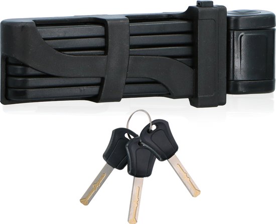 DUNLOP Fietsslot Frame - Scooterslot - Opvouwbaar Slot - Frameslot met 3 Sleutels van Dunlop