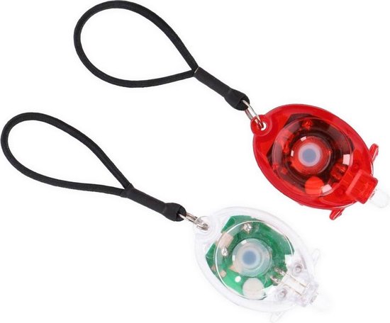Dunlop Led-veiligheidsverlichting, rood en wit, voor nachtuitstapjes