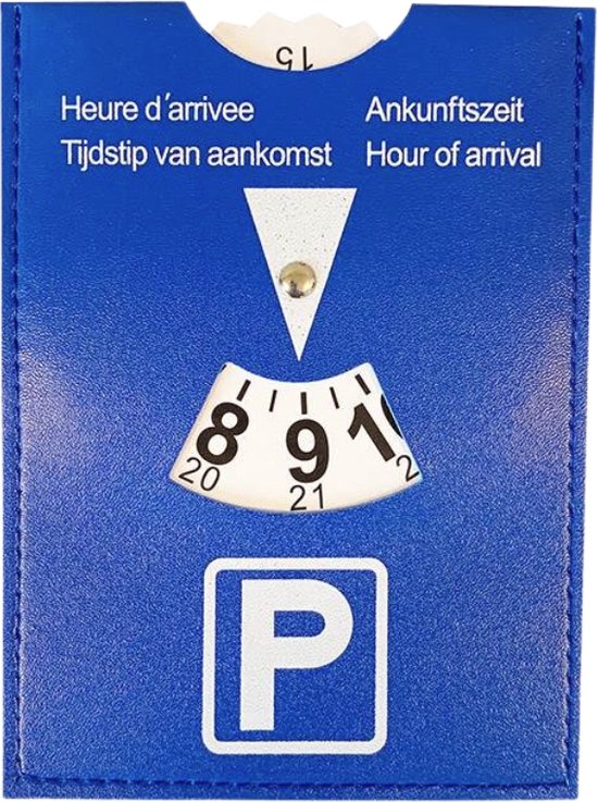 Dunlop parkeerschijf blauw 15 cm van Merkloos