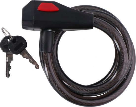 Dunlop Spiraalslot - Fiets - 2 Sleutels - 12 mm x 150 cm van Dunlop
