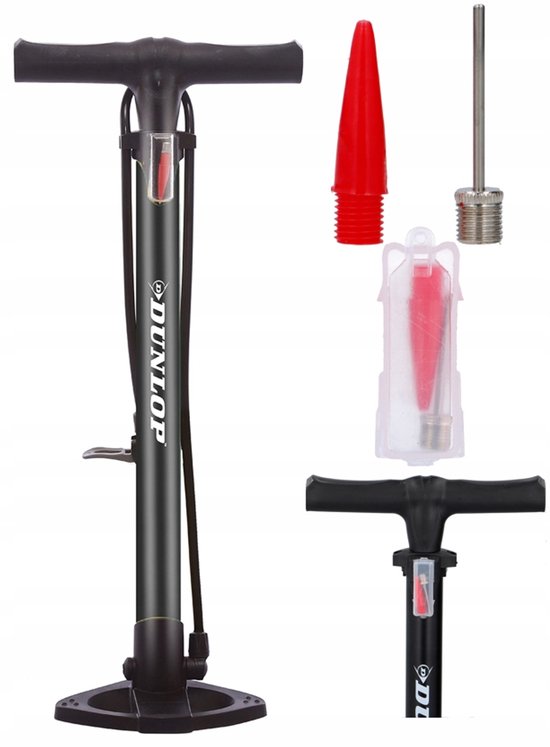 Dunlop Vloerfietspomp 12 Bar - Zwart