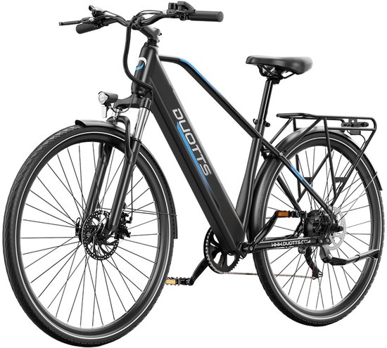 DUOTTS C29 Lite elektrische fiets, 250 W motor, 36 V 13 Ah accu, 27,5 inch banden, maximale snelheid 25 km/u, actieradius 65 km, mechanische schijfremmen, voorvork met vering, Shimano 7 versnellingen van DUOTTS