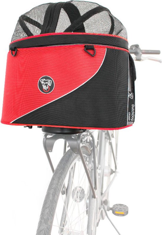 DutchDog DoggyRide Cocoon carrying basket XL Red van Merkloos