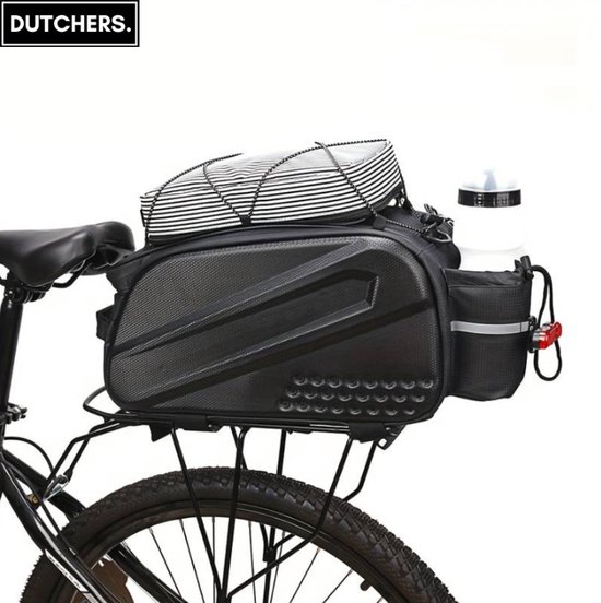 Dutchers.® Hard Shell Fietstas - Bikepacking - Afneembaar - Schoudertas - Handtas - Enkele Fietstas - Zwart - 14 Liter van Dutchers®