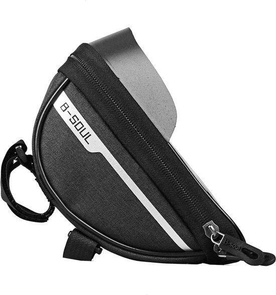 DW4Trading Waterbestendige Telefoon Fietstas - Frametas - Klittenband - 185x95x85 mm - Zwart van DW