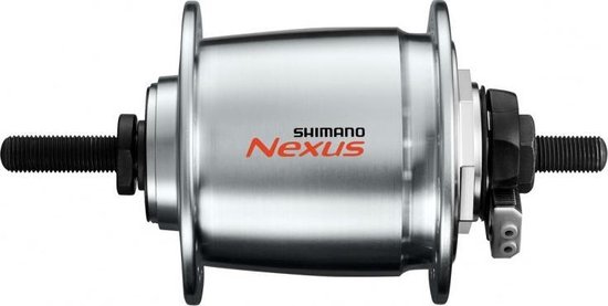 Dynamo naaf SHIMANO DH-C6000-1R 36 gaats 6V/1,5 Watt voor rollerbrake - zilver van Merkloos