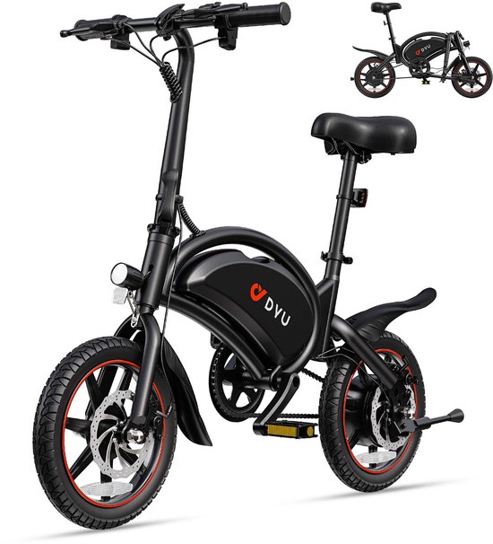 DYU D3S-250W 36V10AH batterij-Opvouwbaar-Lichtgewicht elektrische stadsfietsen-25KM/H-14-inch banden-Klein en draagbaar fiets