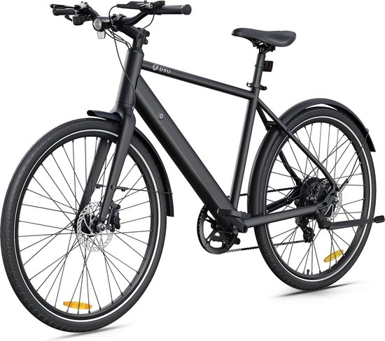 DYU Stroll1 elektrische fiets - 36 V 9 Ah verwijderbare batterij - 250 W motor - 3 rijmodi en Shimano 7 snelheden - Uitgerust met 27,5 inch 700 * 38C CST-banden - Ondersteund pedaal, LCD-scherm - Slimme elektrische fiets - zwart van Merkloos