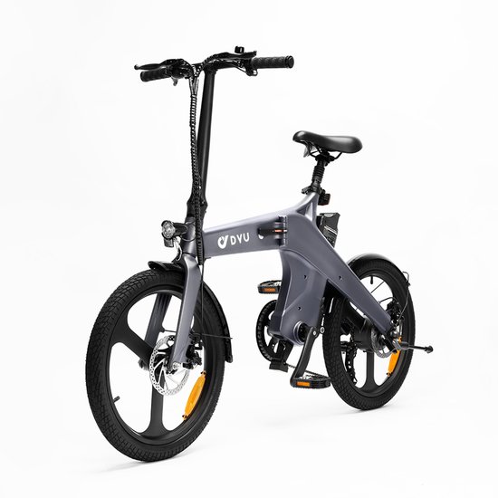 DYU T1 E-Bike - 20 inch - 60km actieradius-250W motor -grijs