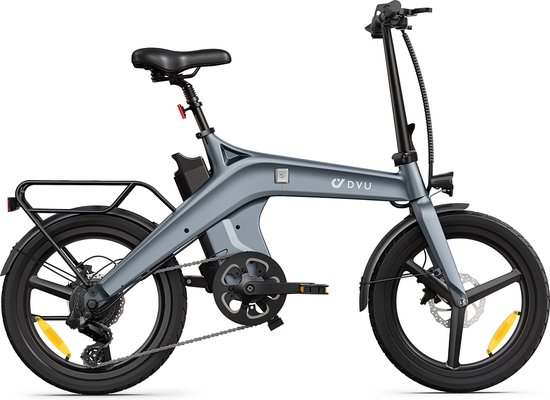 DYU T1 Elektrische vouwfiets - 20 inch - 25 km/u - 36V 10Ah - grijs