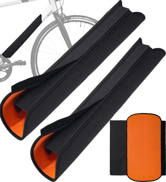 E-Bike Accu Beschermhoes - 2 Stuks - 42 X 50 Cm - Geïntegreerde Accuhoes - Integrated Battery Cover - Fietsaccu Beschermhoes - Accuafdekking - Accuhoes Electrische Fiets of E-Bik - Universeel - Bescherming Van Uw E-Bike-Accu - Oranje Kleur van V-Markt