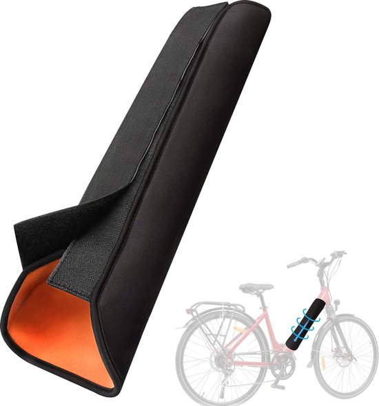 E-bike Accu Beschermhoes - Geïntegreerde Accuhoes - Integrated Battery Cover - Accuafdekking - Neopreen - Universeel - Zwart van Ubee®