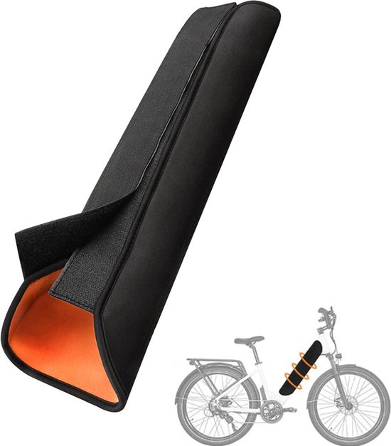E-Bike Accu Beschermhoes - GeïNtegreerde Accuhoes - Integrated Battery Cover - Accuhoes Electrische Fiets Of E-Bike - Beschermhoes Voor Bagagedrager Accu Van Elektrische Fiets - Fietsaccu Beschermhoes - Accuafdekking - Universeel - Zwart van VeloProtective