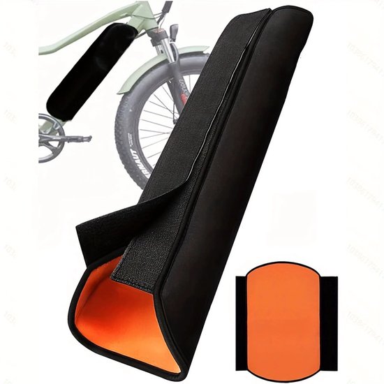 E-Bike Accubeschermhoes, Fiets Accu Beschermhoes, E-Bike Accubescherming Accessoires, Beschermt Tegen Vuil En Krassen, Voor Fietsendragers Van 30-38 cm-oranje van Merkloos