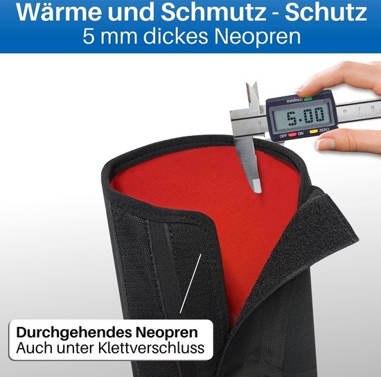 E-bike batterijbeschermingshoes - thermische beschermhoes voor e-bike - beschermt tegen kou en vuil - neopreen batterijbescherming (rood) - [voor 28-42 cm frameomtrek] van Velmia