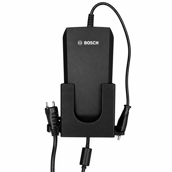 E-Bike Oplader Wandhouder - Geschikt voor Bosch® E-Bike Charger 36-4 (BCS220) - Wandbeugel met Kabelhouder - Zwart