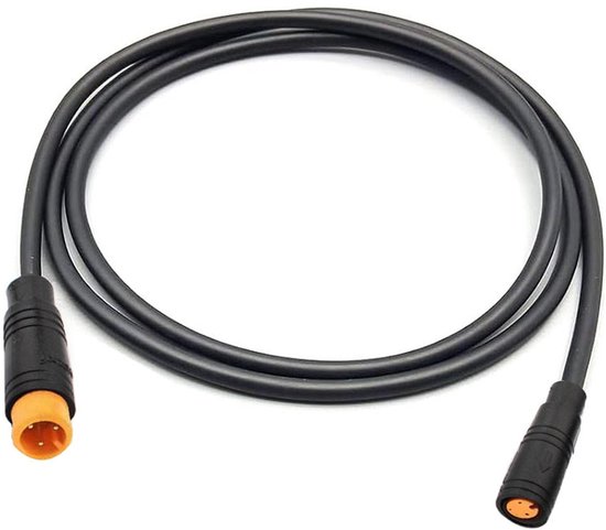 E-bike verlengkabel 80 cm - 3-polige waterdichte aansluiting - voor elektrische fietslamp en Ebrake - Homevero