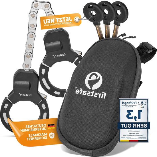 E-scooterslot handboeislot snijvast siliconen ideaal scooterslot - 56 cm met tas Slot Elektrische Step van SmartQube