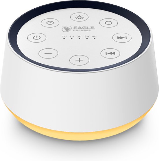 Eagle White Noise Machine Baby - Witte Ruis Machine - Compact - 30 geluiden - Timer - Nachtverlichting van Eagle