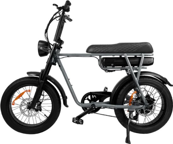 EB2 Elektrische Fatbike - 20 Inch - 250W Motor - 7 Versnellingen - 80 km Actieradius - Hydraulische Schijfremmen - Grijs van EB2