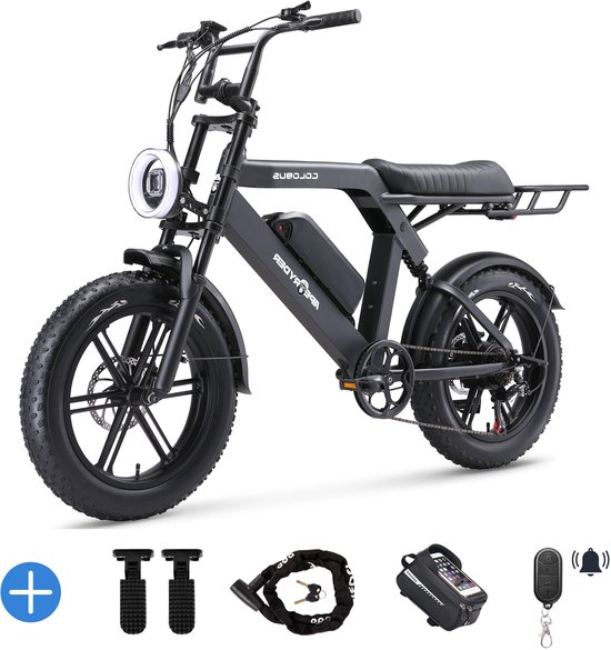 Ebikekopen.com Aperyder Colobus - Fatbike - Incl. Slot - Kettingbeschermer - Voetensteuntje -Straatlegaal - Ebike - Elektrische Fiets - Met Accessoires van Ebikekopen.com