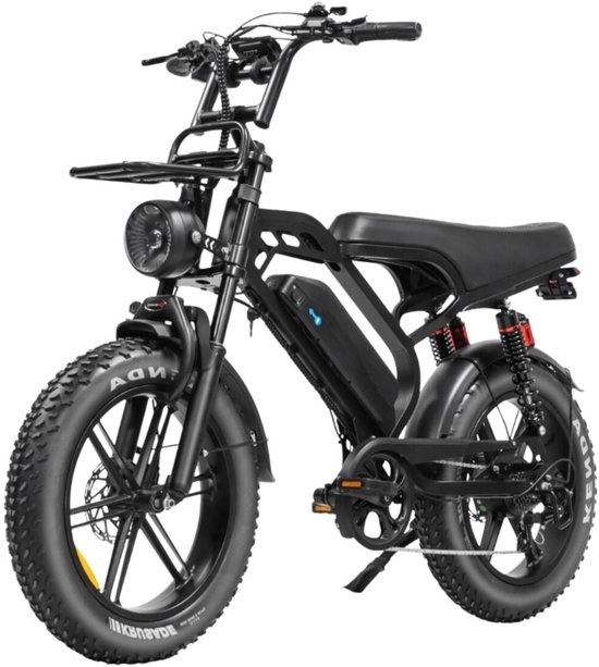 Ebikekopen.com V20 Pro - NIEUWSTE MODEL VAN 2027 - Fatbike - Hydraulische remmen - Incl. Slot - Donkergrijs - Kettingbeschermer - Voetensteuntje - Straatlegaal - Ebike - Elektrische Fiets - Met Accessoires - QmWheel