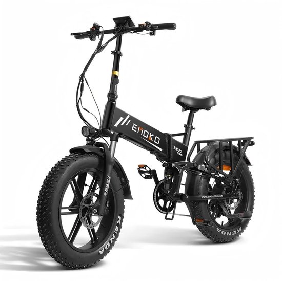 EC20 Opvouwbare Elektrische Fiets - 80km bereik - 250W - 48V 18Ah batterij - met legering achterrek