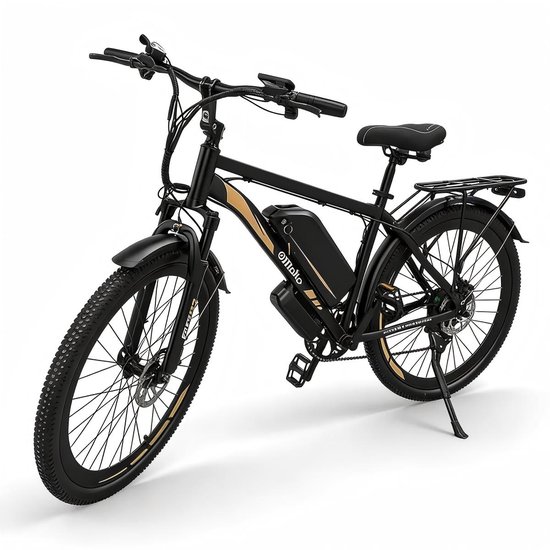 EC27 Elektrische fiets 48V 17.5 A batterij, 75km lange levensduur van de batterij, 250W motor, topsnelheid 25km / h, 27.5-Inch wielen en achterrek