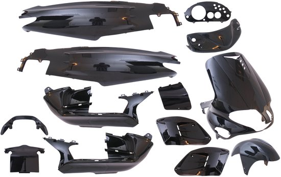 Edge Kappenset Gilera Runner - 15 delig zwart metallic - tot bj.08-2005 van Merkloos