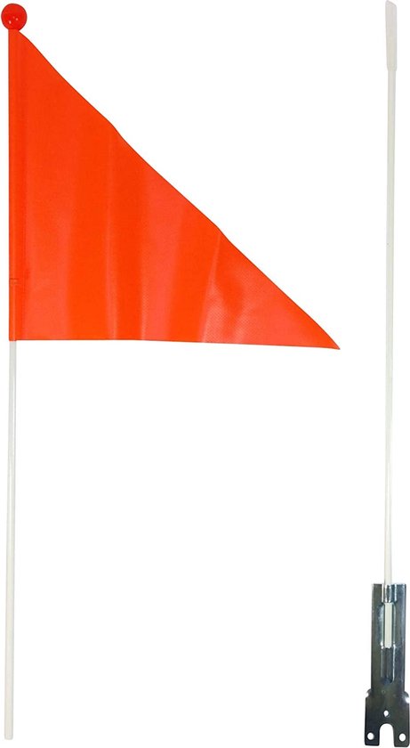 Edge Veiligheidsvlag Deelbaar Veilig Door Het Verkeer Oranje van Kong
