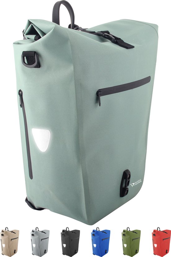 Ekostar® 2-in-1 Enkele Fietstas - Mint - Fietstas Enkel - Waterdicht en duurzaam TPU - Fietstassen Elektrische Fietsen van Merkloos