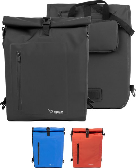 Ekostar® online shopping - 3 in 1 Fietstas - NIEUW - Waterdicht - Fietstas enkele - Zwart - Fietstassen Electrische Fietsen van Ekostar