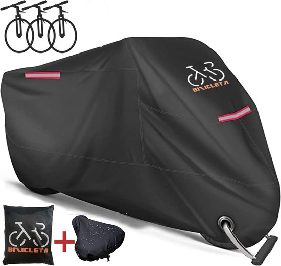 El Jardin - Beschermhoes - 3 fietsen - Zadelhoes - Opbergtas - 210D - Alle weersinvloeden - 115 x 110 x 207 cm (B*H*L) van El Jardin