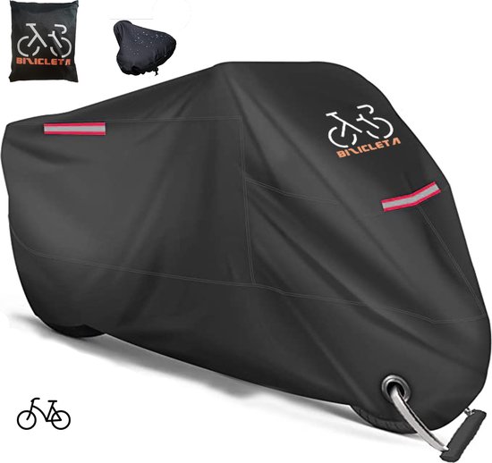 El Jardin - Fiets beschermhoes voor 1 fiets - Alle weersinvloeden - 60 x 85 x 170 cm (B*H*L) - 210D - Zadelhoes - Beschermzak van El Jardin
