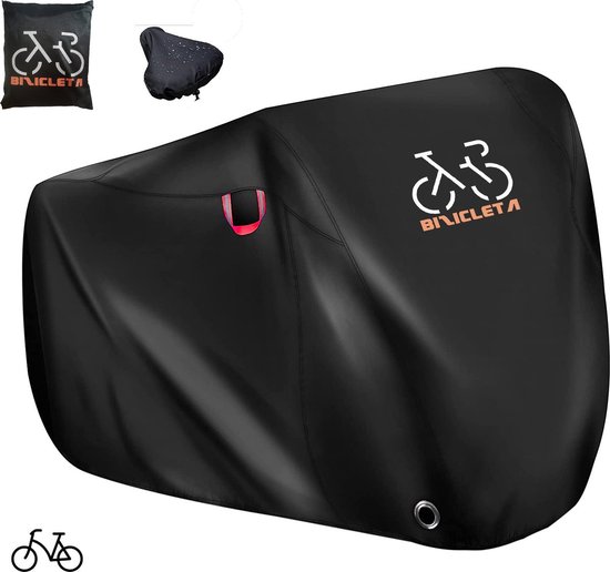 El Jardin - Fiets beschermhoes voor 1 fiets - Alle weersinvloeden - 77 x 115 x 194 cm (B*H*L) - 300D - Zadelhoes - Beschermzak van El Jardin