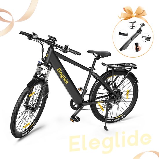 Eleglide T1 E-Bike 27.5-inch e bike voor vrouwen en mannen, mountainbike - elektrische fiets met 250w motor - 36V 12,5Ah accu - Shimano 7 versnellingen - LCD display - Actieradius 100km (hulpmodus) - Maximale snelheid: 25 km/u van Eleglide