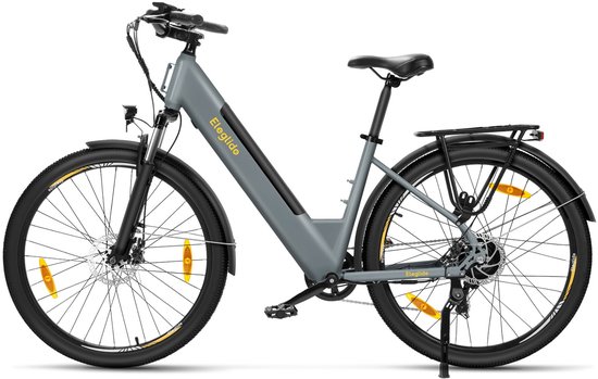 Eleglide T1 ST E-bike, 100km Bereik, 250W Motor, 45Nm, Shimano 7v, Demper met Sperre, Step-Thru, LCD, USB, Schijfremmen​