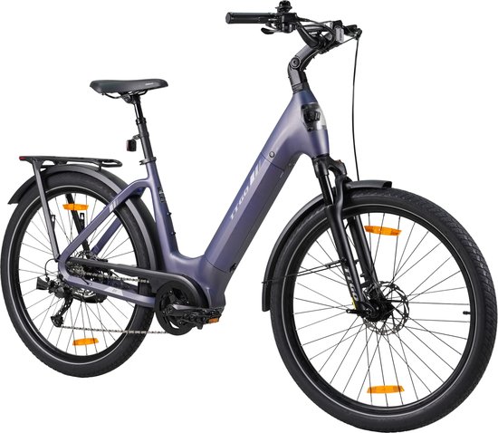 Elektrische fiets 27,5Inch - 20AH - LCD -75NM -9 Versnellingen -Aluminium design -Hydraulische schijfrem - Bereik tot 130km - Pedelec -E-MTB - voor dames en heren - Blauw van Merkloos